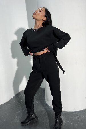Jadone Fashion: Брюки Гербі чорний - фото 1