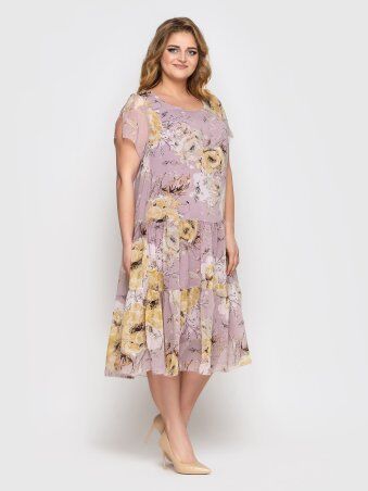 Vlavi: Платье Катаисс пудра цветы 1193230 - фото 3