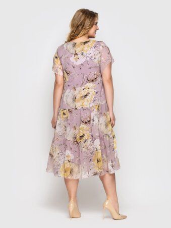 Vlavi: Платье Катаисс пудра цветы 1193230 - фото 4