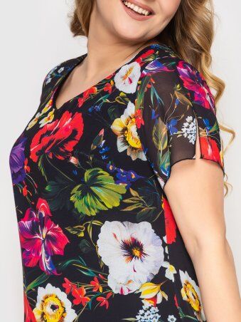 Vlavi: Платье Катаисс черное цветы 1193231 - фото 2