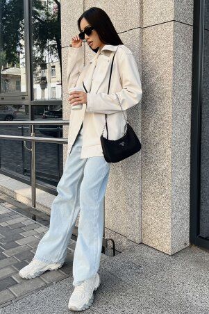 Jadone Fashion: Куртка Дербі білий - фото 2