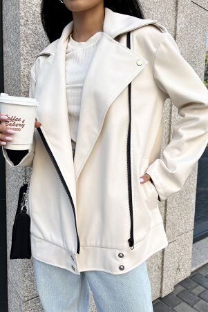 Jadone Fashion: Куртка Дербі білий - фото 6