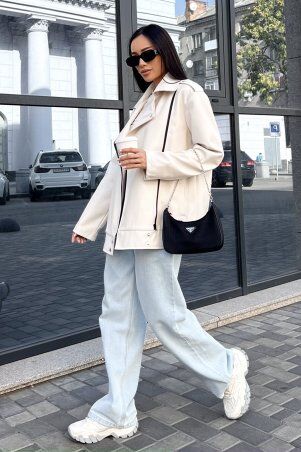 Jadone Fashion: Куртка Дербі білий - фото 7