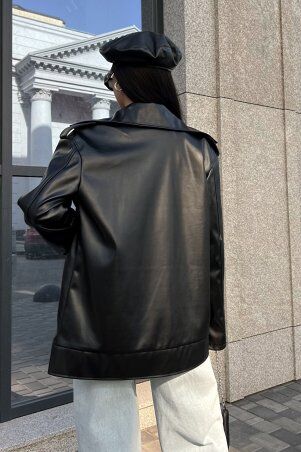 Jadone Fashion: Куртка Дербі чорний - фото 4