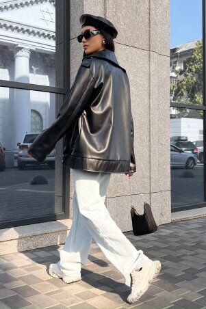 Jadone Fashion: Куртка Дербі чорний - фото 5