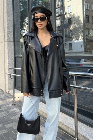 Jadone Fashion: Куртка Дербі чорний - фото 6