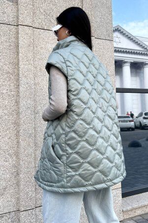Jadone Fashion: Подовжений жилет Міда оливка - фото 7
