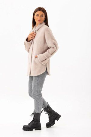 Emass: Пальто Даймонд бежеве 388-05-1 - фото 3