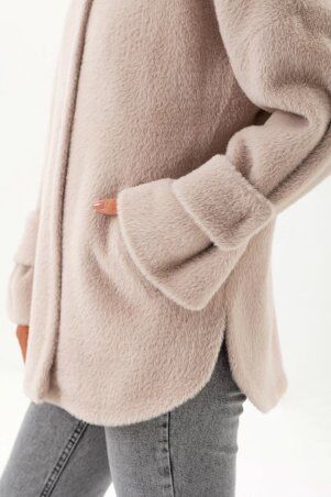 Emass: Пальто Даймонд бежеве 388-05-1 - фото 5