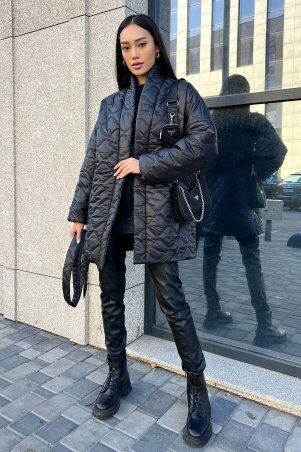 Jadone Fashion: Демісезонна куртка Файна чорний - фото 1