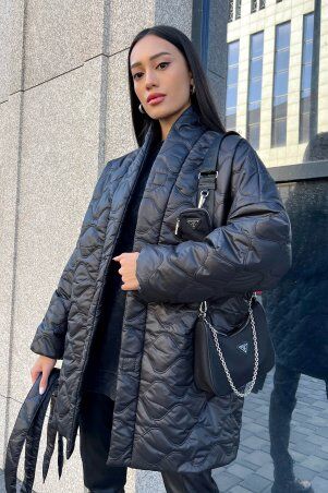 Jadone Fashion: Демісезонна куртка Файна чорний - фото 7