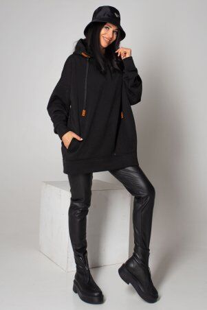 Jadone Fashion: Худі Коссі чорний - фото 3