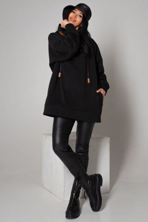 Jadone Fashion: Худі Коссі чорний - фото 4