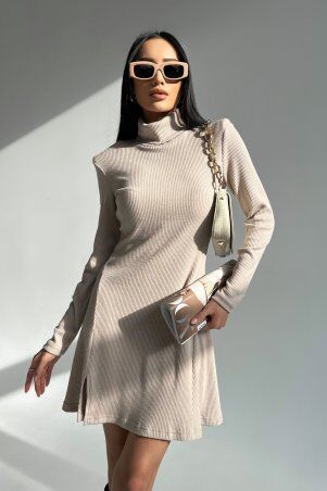 Jadone Fashion: Сукня Сана бежевий - фото 5