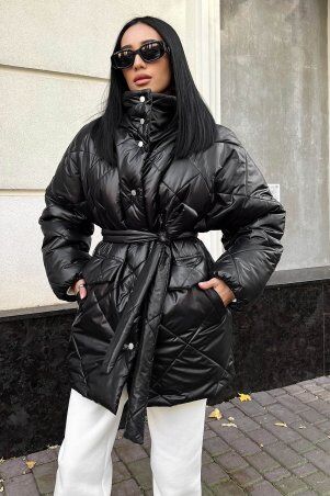 Jadone Fashion: Зимова куртка Лілу чорний - фото 1