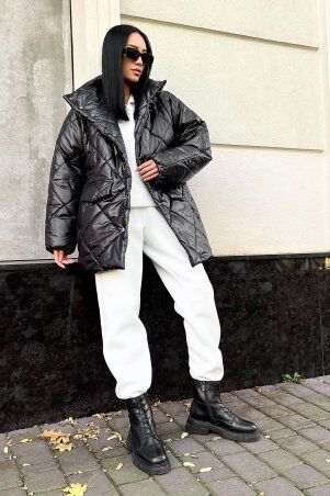 Jadone Fashion: Зимова куртка Лілу чорний - фото 5