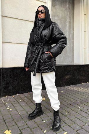 Jadone Fashion: Зимова куртка Лілу чорний - фото 6