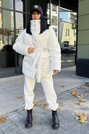 Jadone Fashion: Зимова куртка Лілу білий - фото 2