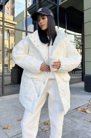Jadone Fashion: Зимова куртка Лілу білий - фото 4