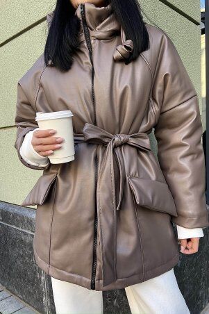 Jadone Fashion: Зимова куртка Саві мокко - фото 2