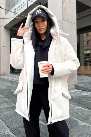 Jadone Fashion: Зимова куртка Саві білий - фото 1