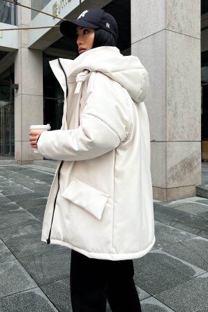 Jadone Fashion: Зимова куртка Саві білий - фото 5