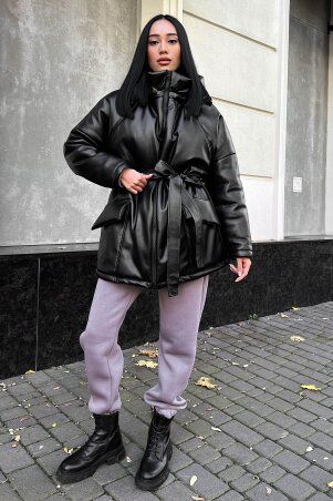Jadone Fashion: Зимова куртка Саві чорний - фото 4