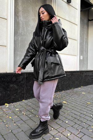 Jadone Fashion: Зимова куртка Саві чорний - фото 5