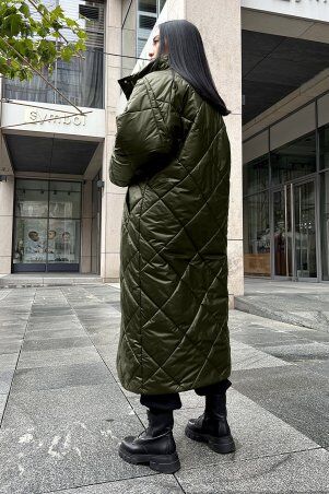Jadone Fashion: Зимове пальто Реммі хакі - фото 4