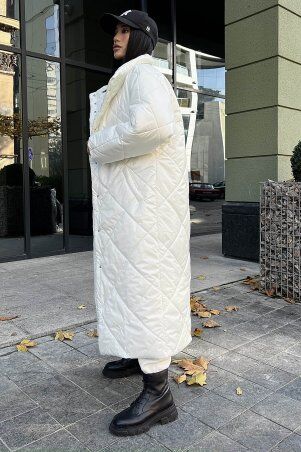 Jadone Fashion: Зимове пальто Реммі білий - фото 4