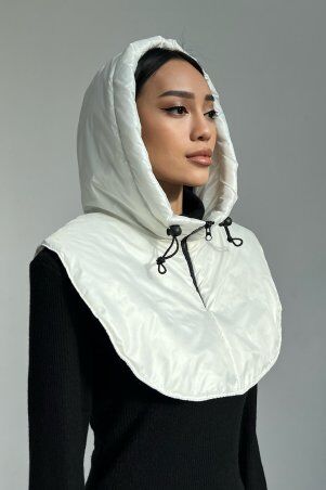 Jadone Fashion: Зимовий капор Льє білий - фото 4