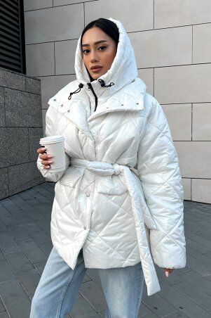 Jadone Fashion: Зимовий капор Льє білий - фото 7