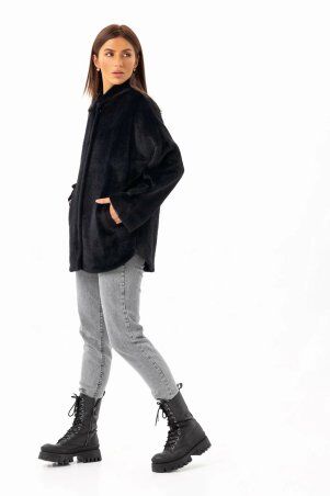 Emass: Пальто Даймонд чорне 388-116-1 - фото 5