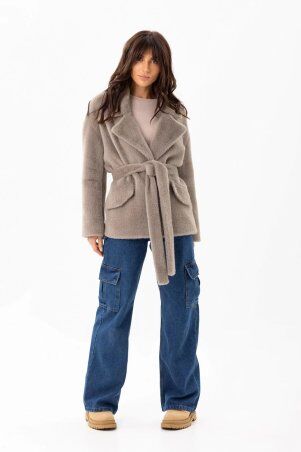 Emass: Коротке пальто Мішель капучино 420-33-1 - фото 2