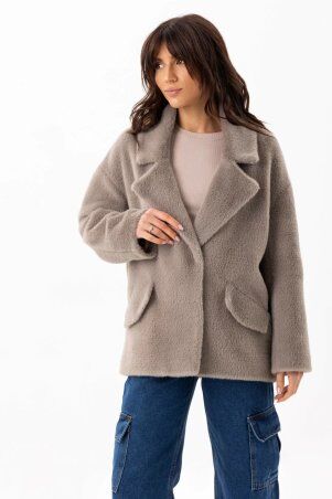 Emass: Коротке пальто Мішель капучино 420-33-1 - фото 4