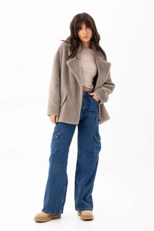 Emass: Коротке пальто Мішель капучино 420-33-1 - фото 5