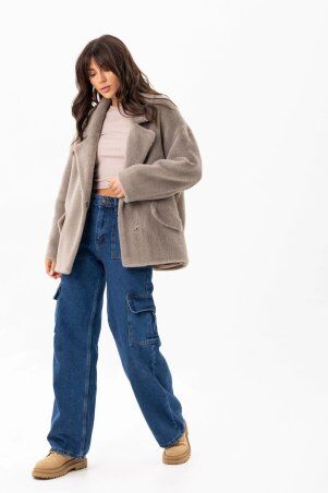 Emass: Коротке пальто Мішель капучино 420-33-1 - фото 6