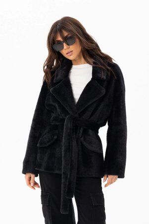 Emass: Коротке пальто Мішель чорне 420-116-1 - фото 1