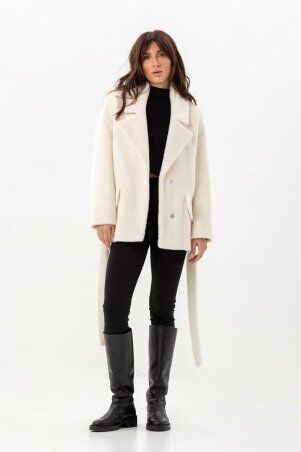 Emass: Коротке пальто Мішель біле 420-11-1 - фото 4