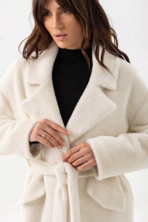 Emass: Коротке пальто Мішель біле 420-11-1 - фото 6