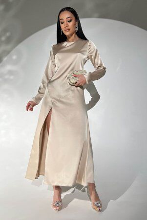 Jadone Fashion: Сукня Жустін бежевий - фото 2