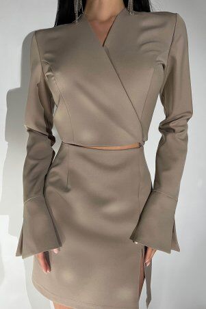 Jadone Fashion: Сукня Клеменс бежевий - фото 3