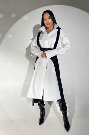 Jadone Fashion: Сукня Косет без портупеї білий - фото 1