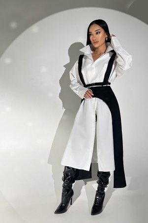 Jadone Fashion: Сукня Косет без портупеї білий - фото 2