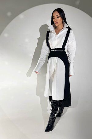 Jadone Fashion: Сукня Косет без портупеї білий - фото 7