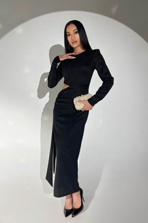 Jadone Fashion: Сукня Авелін чорний - фото 1
