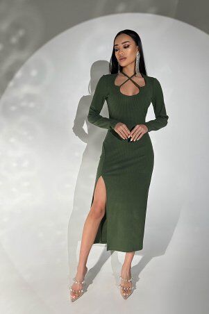 Jadone Fashion: Сукня Ліса хакі - фото 1