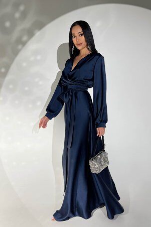 Jadone Fashion: Сукня Шик темно-синій - фото 4