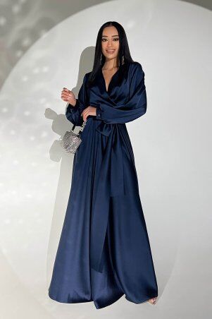 Jadone Fashion: Сукня Шик темно-синій - фото 5