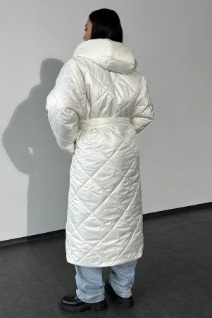 Jadone Fashion: Зимове пальто Вінтер білий - фото 3
